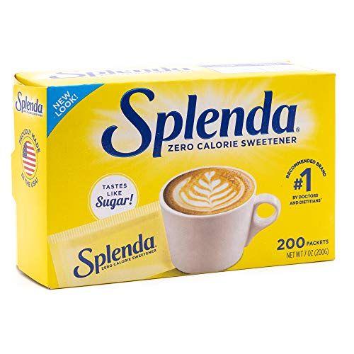 Adoçante Splenda sem Calorias, Zero Açúcar e sem Sabor - 200 Pacotes Imagem de Adoçante Splenda sem Calorias, Zero Açúcar e sem Sabor - 200 Pacotes