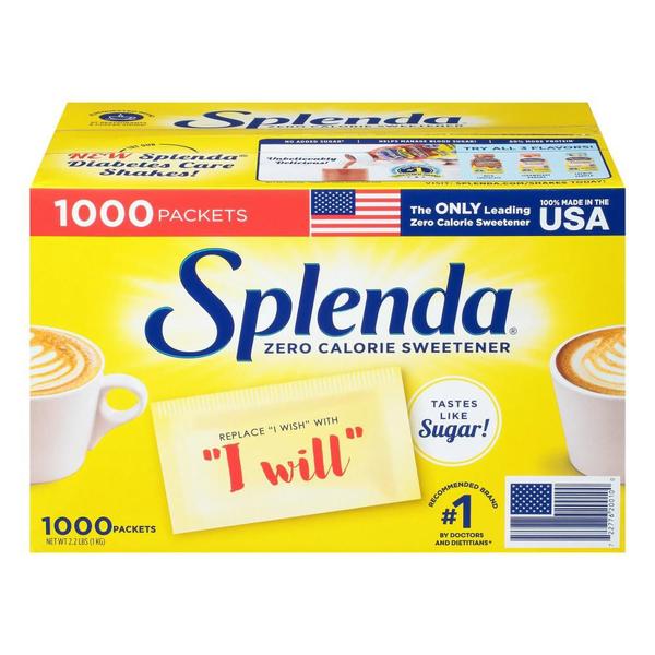 Adoçante Splenda Zero Calorias - 1000 Saches Imagem de Adoçante Splenda Zero Calorias - 1000 Saches