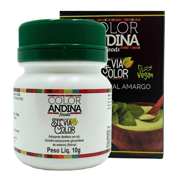 Adoçante Stévia 10g Color Andina 100% Natural - COLOR ANDINA FOOD Imagem de Adoçante Stévia 10g Color Andina 100% Natural