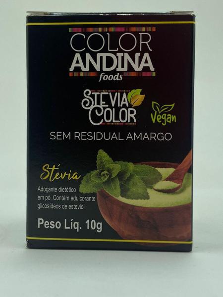 Imagem de Adoçante Stévia 10g  Color Andina  100% Natural  - COLOR ANDINA FOOD