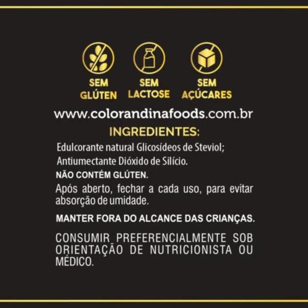 Adoçante Stévia 20g Color Andina 100% Natural - Color Andina Foods Imagem de Adoçante Stévia 20g Color Andina 100% Natural