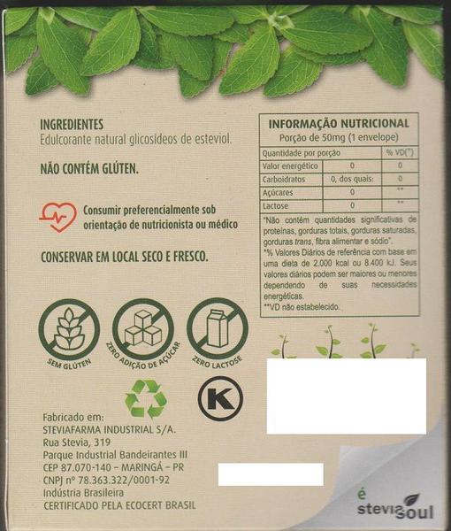 Imagem de Adocante Stevita Stevia 50 Env 0,50mg ORGANICO