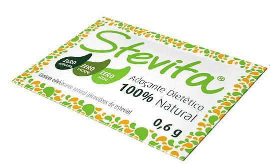 Imagem de Adocante Stevita Stevia 50 Env 0,6g NATURAL 6 Unidades