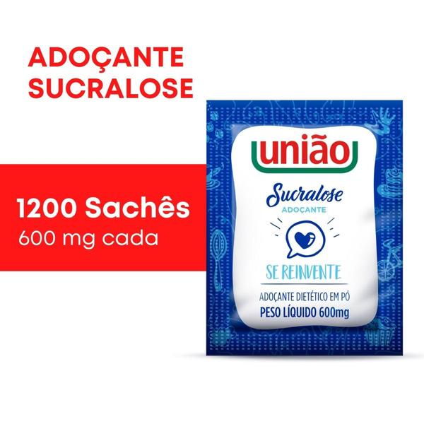 Imagem de Adoçante sucralose união 1200 sachês