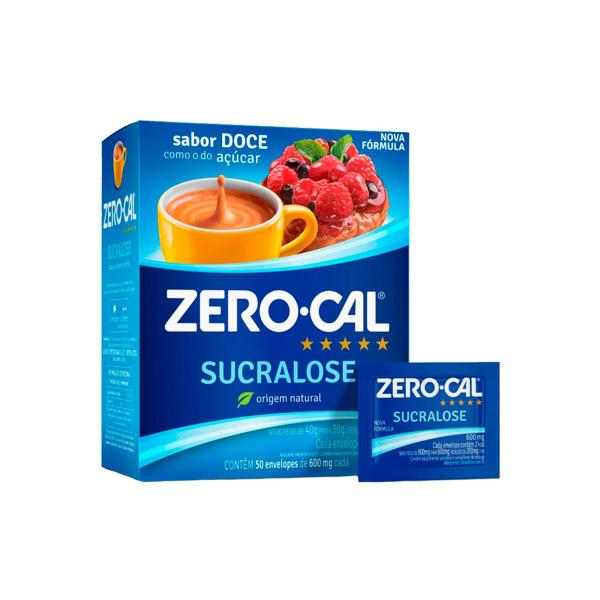 Imagem de Adoçante Zero cal Pó Sucralose C 50 Envelopes kit 12