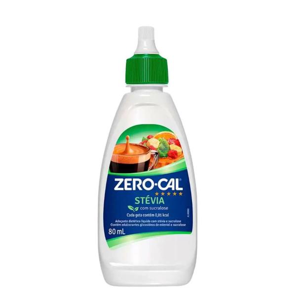 Imagem de Adoçante Zero Cal Stévia Liquido 80ml Kit 10