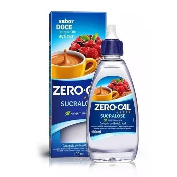 Imagem de Adoçante Zero Cal Sucralose Liquido 100Ml Kit 3