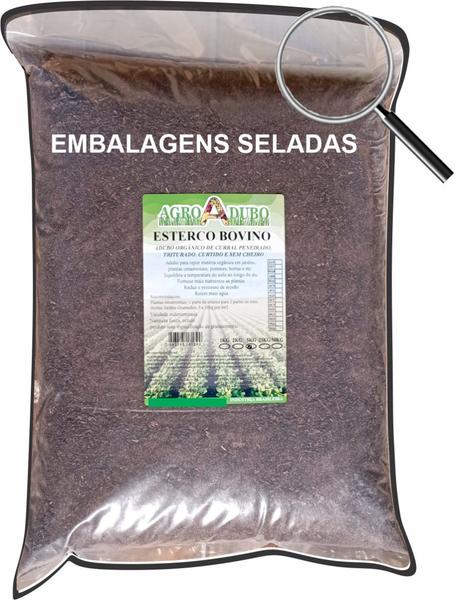 Imagem de Adubo E Composto Orgânico 15kg Esterco Bovino Leiteiro