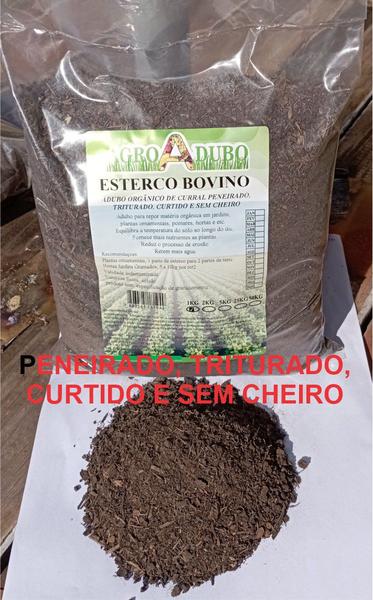 Imagem de Adubo E Composto Orgânico 2kg Esterco Bovino Leiteiro