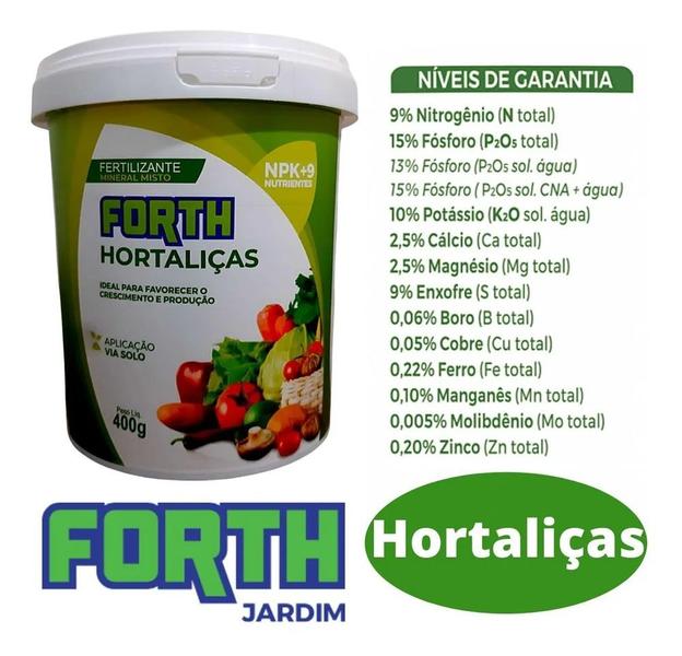 Imagem de Adubo Fertilizante Forth Hortaliças NPK Mineral Gran 400g