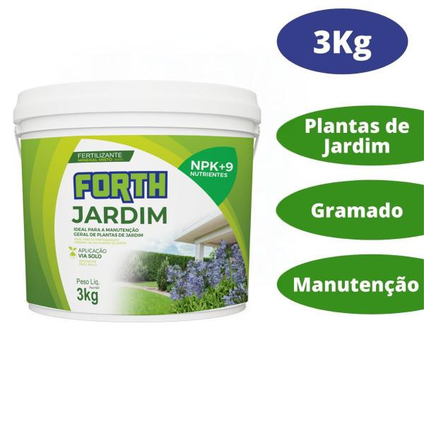 Imagem de Adubo Fertilizante Forth Jardim 3kg Gramado Para Grama