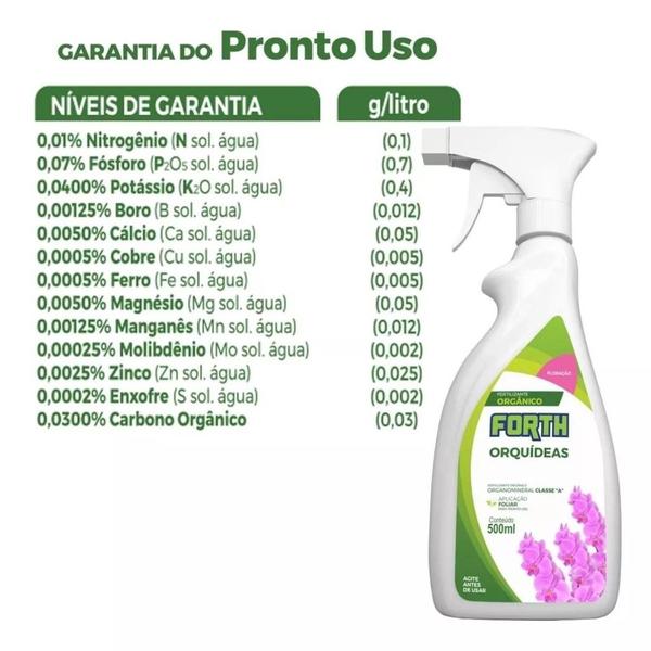 Imagem de Adubo Fertilizante Forth Orquideas - Floração 500ml Pronto Uso