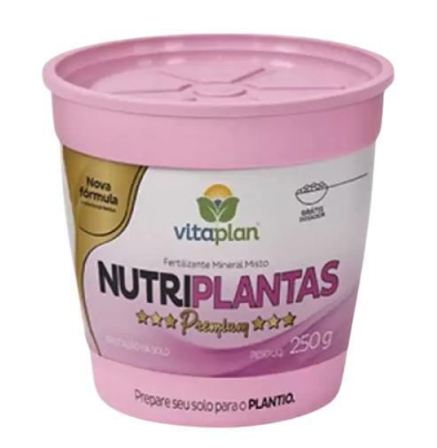 Adubo Fertilizante Nutriplantas Premium 02-15-10 Vitaplan 250 gr Nutriplan Plantas Flores Hortaliças - Nutriplast Imagem de Adubo Fertilizante Nutriplantas Premium 02-15-10 Vitaplan 250 gr Nutriplan Plantas Flores Hortaliças