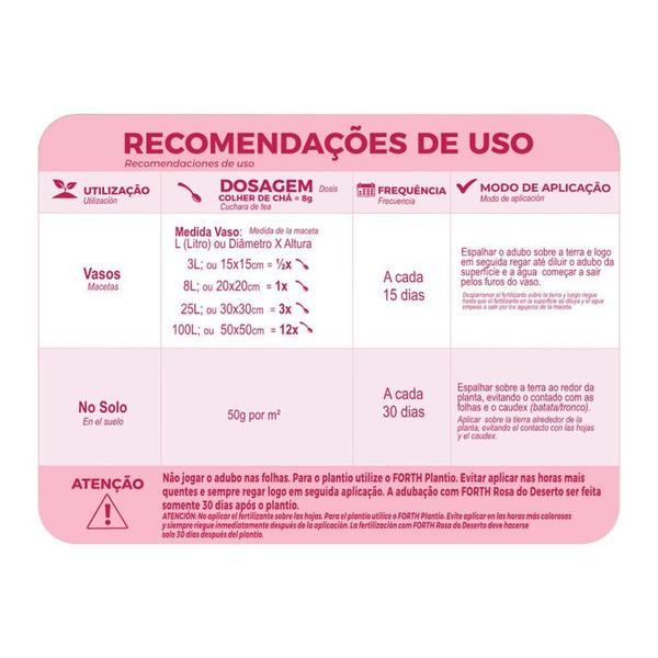 Imagem de Adubo Forth Rosa do Deserto - Balde - 3Kg