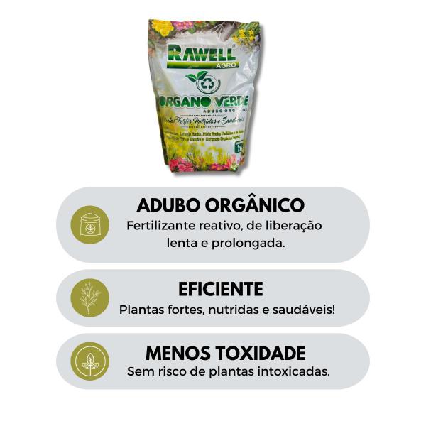Adubo Mineral Organico Bokashi Fertilizante Organo Verde 2KG - Rawell Imagem de Adubo Mineral Organico Bokashi Fertilizante Organo Verde 2KG