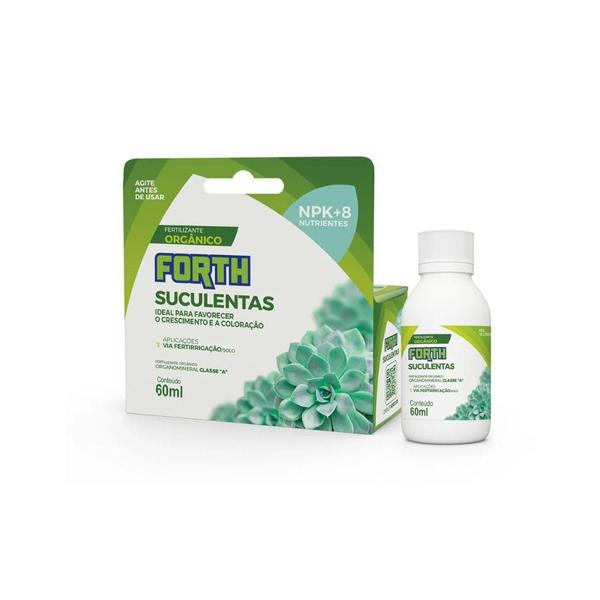 Adubo Orgânico Forth para Suculentas NPK+8 Concentrado 60ml - Forth Jardim Imagem de Adubo Orgânico Forth para Suculentas NPK+8 Concentrado 60ml