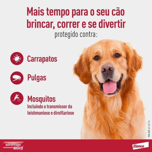 Imagem de Advantage Max 3 Cães 10 A 25kg Combo 3 VAL 30/03/2025