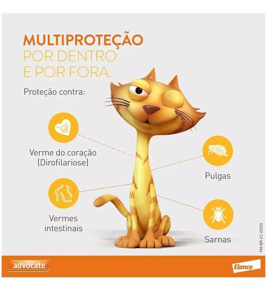 Imagem de Advocate Antipulgas Bayer para Gatos  4 a 8Kg 