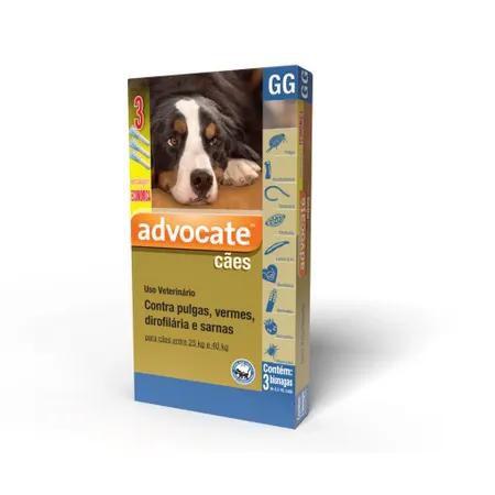 Imagem de Advocate Cães 3 X 4,0 Ml  Emb. Econômica - 25 A 40 Kg