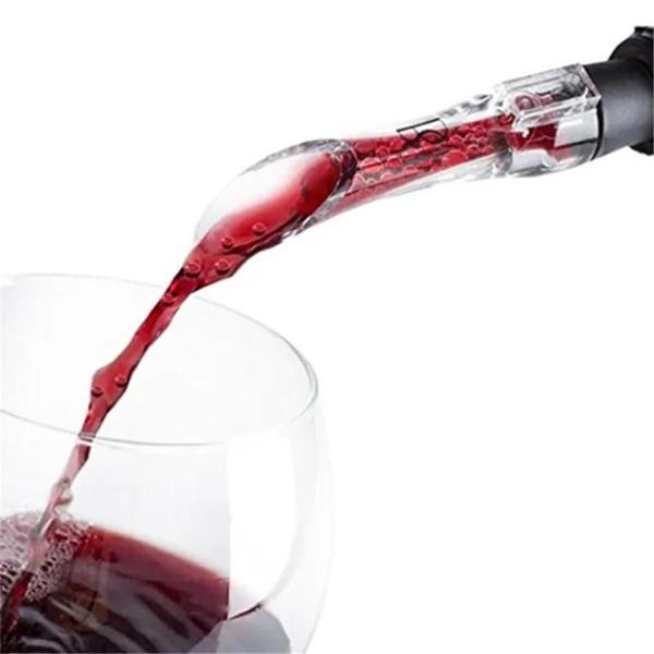 Imagem de Aerador de Vinho Premium em Acrílico - Decantador com Tampa e Bico Dispensador