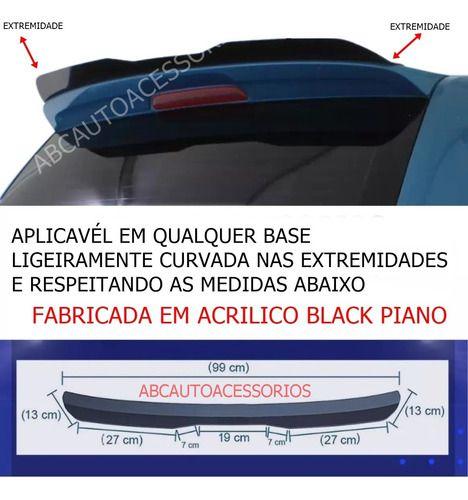 Imagem de Aerofólio Duster Adaptavel Autocolante Acrilico Black Piano