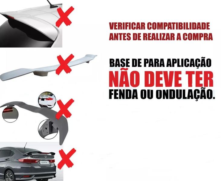 Imagem de Aerofólio Hb20 Hatch Todos Acrilico Autocolant Black Piano