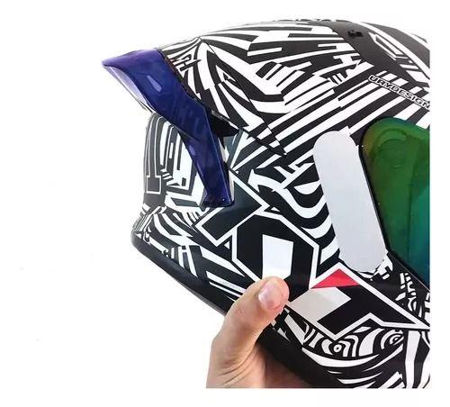 Imagem de Aerofolio Spoiler Racing Capacete Kyt TtCourse Duotech Cores