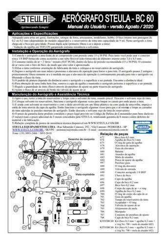 Aerografo caneca superior, bico 0,2 mm-bc 60 - STEULA Imagem de Aerografo caneca superior, bico 0,2 mm-bc 60