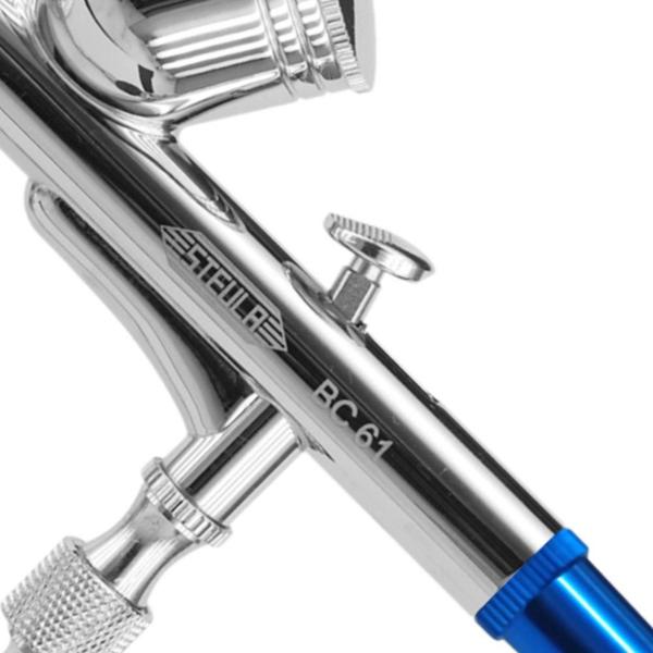 Aerógrafo Profissional Dupla Ação 7ml com Bico de 0,3mm - STEULA Imagem de Aerógrafo Profissional Dupla Ação 7ml com Bico de 0,3mm