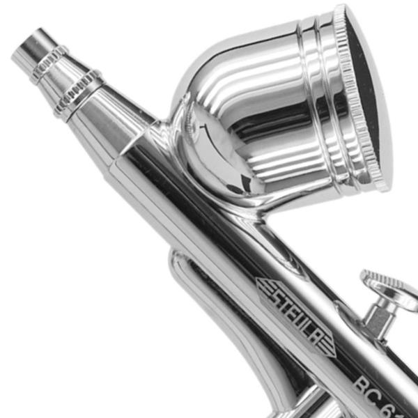 Aerógrafo Profissional Dupla Ação 7ml com Bico de 0,3mm - STEULA Imagem de Aerógrafo Profissional Dupla Ação 7ml com Bico de 0,3mm