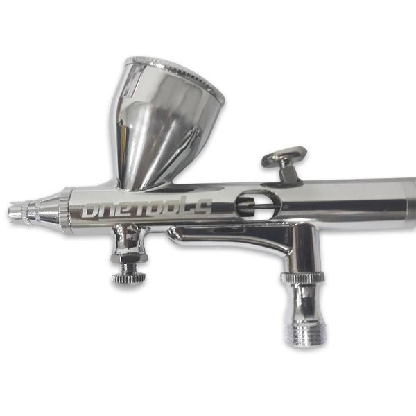 Aerógrafo Profissional Dupla Ação 9Cc Com Regulagem 0,25Mm - Onetools Imagem de Aerógrafo Profissional Dupla Ação 9Cc Com Regulagem 0,25Mm