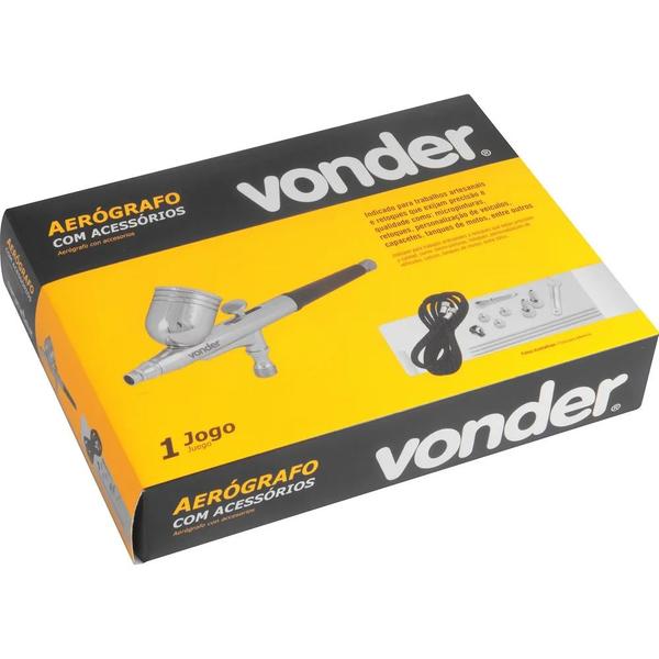 Aerógrafo Profissional Micro Pinturas Retoque Automotivo Com Acessórios Vonder 13 Peças Bico Caneta Imagem de Aerógrafo Profissional Micro Pinturas Retoque Automotivo Com Acessórios Vonder 13 Peças Bico Caneta
