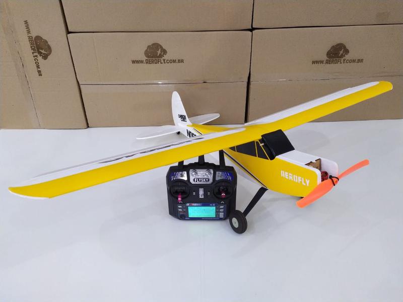 Imagem de Aeromodelo Treinador Piper Completo Controle 6 Ch Kit 5