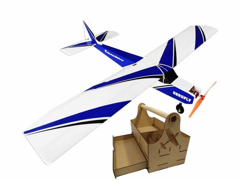 Imagem de Aeromodelo Treinador Telemaster + Eletronica 4 Canais Kit 3