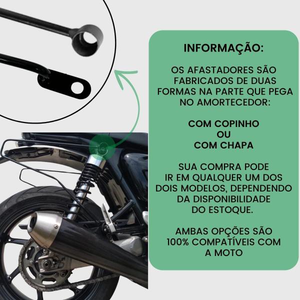 Imagem de Afastador Suporte Moto Bolsa Mala Alforje Triumph Bonneville T100 Steet Twin