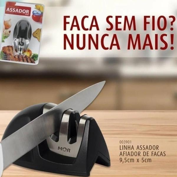 Imagem de Afiador, Amolador De Facas 9,5cm X 5cm Função Afiar e Polir