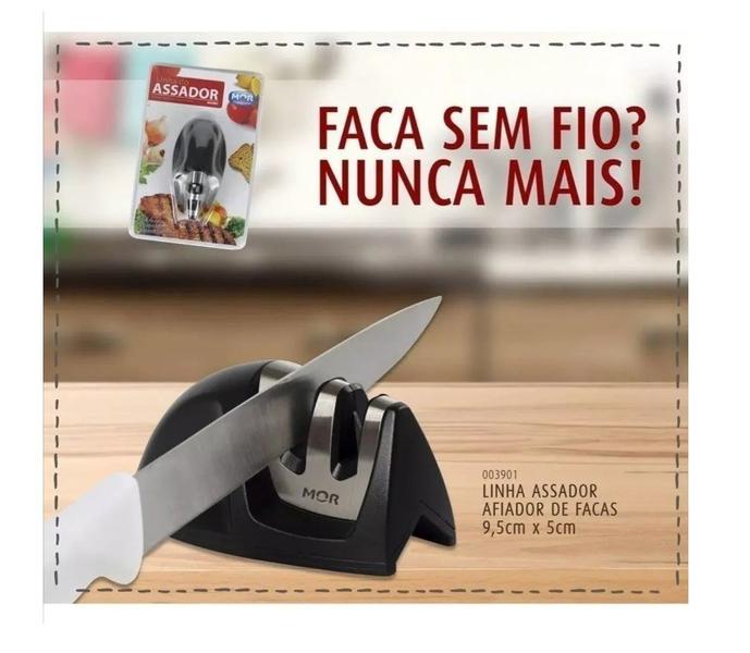 Imagem de Afiador, Amolador De Facas 9,5cm X 5cm Linha Do Assado Mor