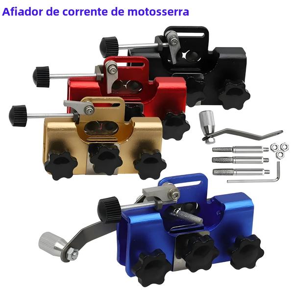 Imagem de Afiador de Corrente de Motosserra Elétrico Portátil - Com Pedras de Moagem para Carpintaria