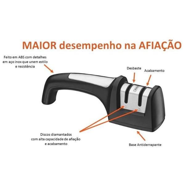 Imagem de Afiador de facas disco diamantado tramontina