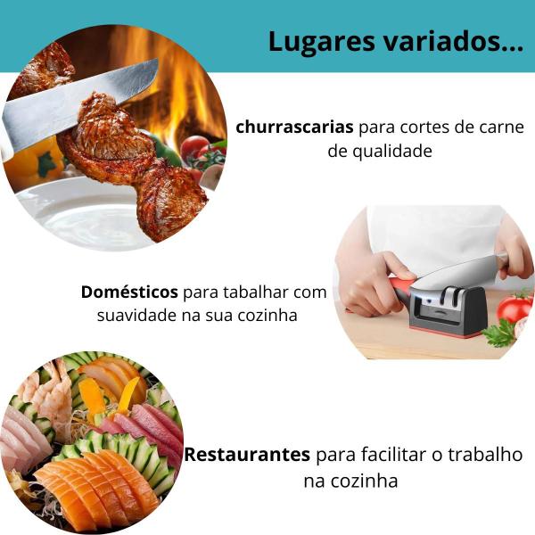 Imagem de Afiador de Facas e Tesouras Premium para Cozinhas Modernas