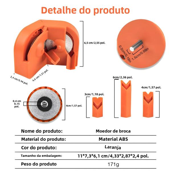 Imagem de Afiador Multiuso De Brocas, 2-16mm, Apontador De Facas De Impacto Elétrico, Descartável, Polimento