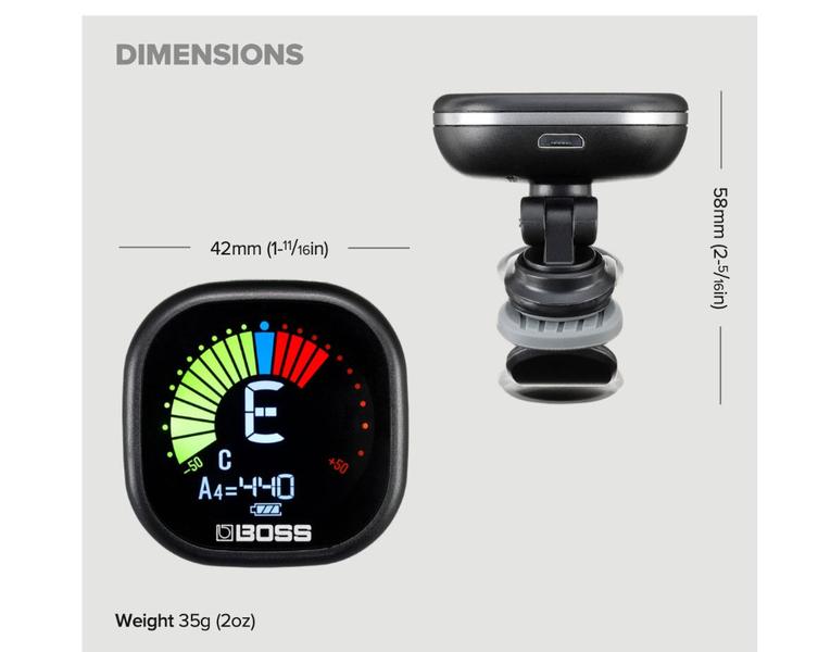 Imagem de Afinador boss tu 05 cromatico de instrumentos