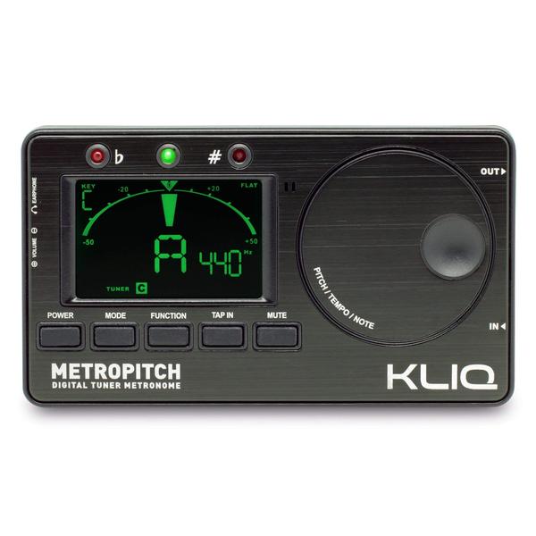 Imagem de Afinador de metrônomo KLIQ MetroPitch para todos os instrumentos preto