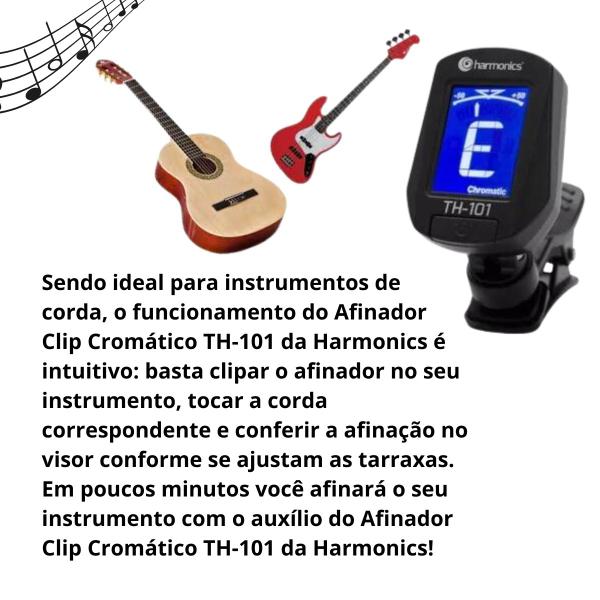 Imagem de Afinador Digital Cromático Clip Ukulele Violao Cavaquinho