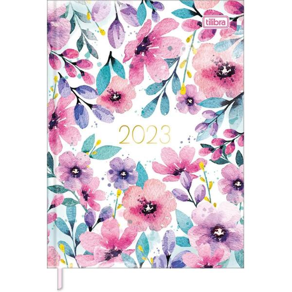 Imagem de Agenda 2023 Costurada Sortida Feminine Floral 112F - Tilibra