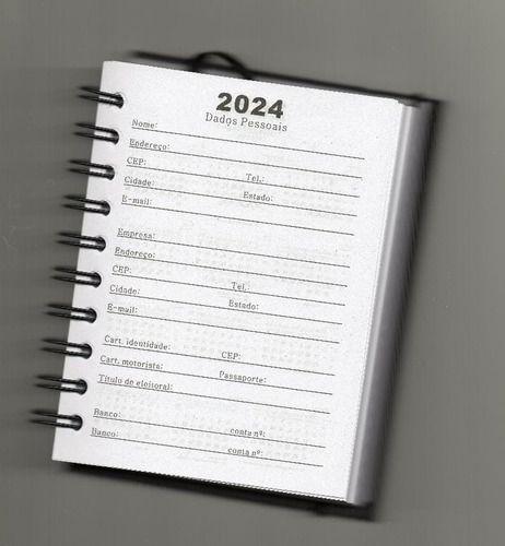 Imagem de Agenda 2024 Grande Datada Hot Stamp Ramo De Flores Capa Dura