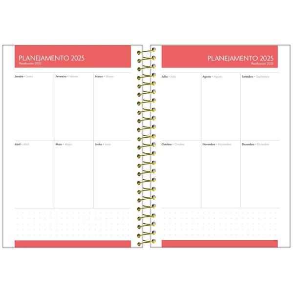 Imagem de Agenda 2025 BLUSH 176 Folhas 130X188MM - Pacote com 05