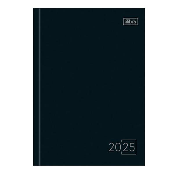 Imagem de Agenda 2025 Costurada Basic Preta Tilibra