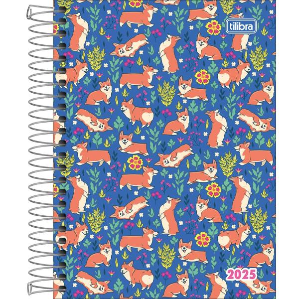 Imagem de Agenda 2025 Espiral Feminima M4 160 Folhas Pepper 11,7 x 16,4cm Tilibra