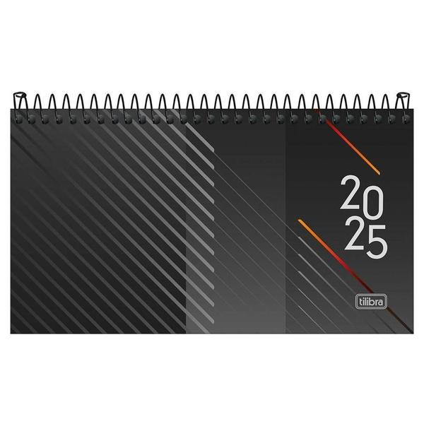 Imagem de Agenda 2025 Executiva 16,7X 8,9Cm Semanal Spot Preto Tilibra